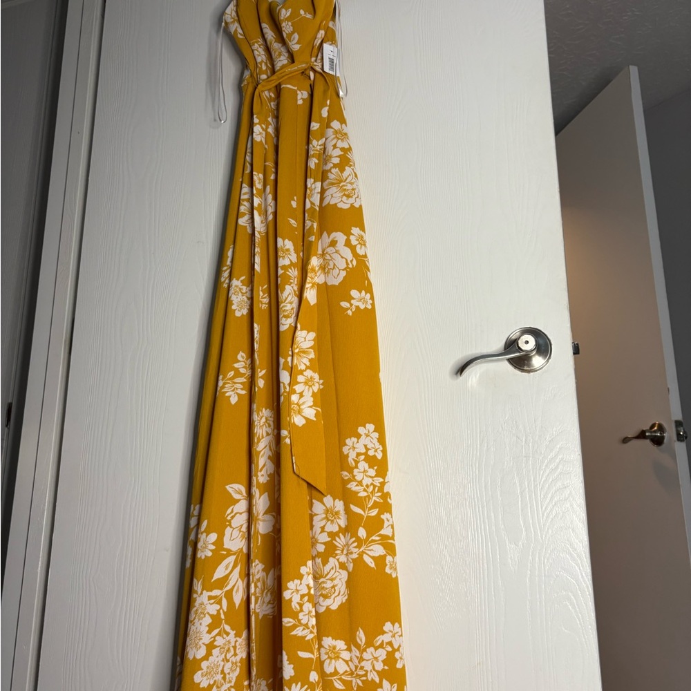 Premier Amour Mustard Dress